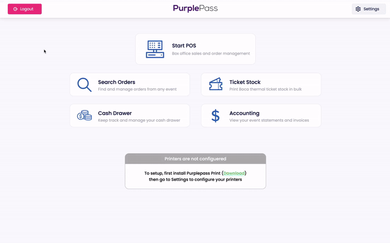 logging into box office Purplepass.gif