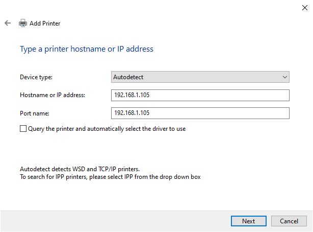 Type a printer host name or IP address.PNG